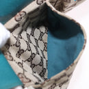 GUCCI GG Canvas Sherry Line Waist Bag Beige Silver 28566 Auth 202696A-23