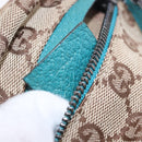GUCCI GG Canvas Sherry Line Waist Bag Beige Silver 28566 Auth 202696A-26