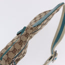 GUCCI GG Canvas Sherry Line Waist Bag Beige Silver 28566 Auth 202696A-6
