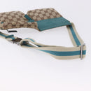 GUCCI GG Canvas Sherry Line Waist Bag Beige Silver 28566 Auth 202696A-7