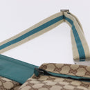 GUCCI GG Canvas Sherry Line Waist Bag Beige Silver 28566 Auth 202696A-8