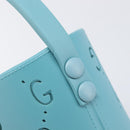 GUCCI Children's Hand Bag rubber Turquoise Blue 723051 Auth 202697M-14