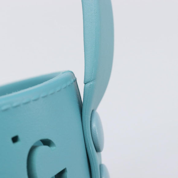 GUCCI Children's Hand Bag rubber Turquoise Blue 723051 Auth 202697M