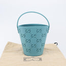 GUCCI Children's Hand Bag rubber Turquoise Blue 723051 Auth 202697M-21