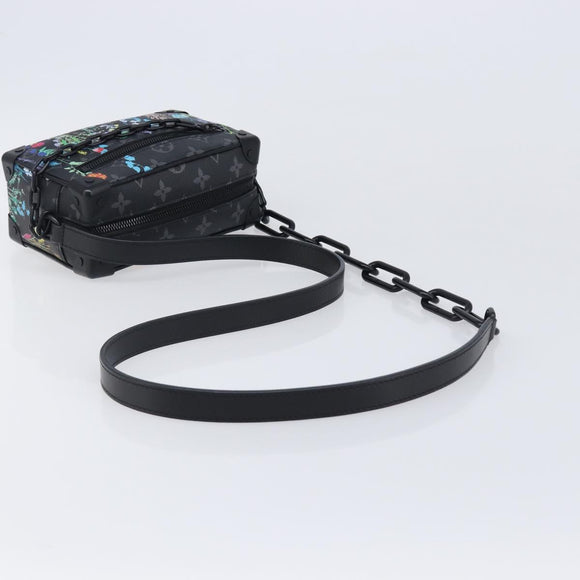 LOUIS VUITTON Monogram Eclipse Foliage Mini Soft Trunk Bag M69072 Auth 202698SM