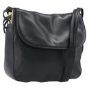 BALLY Shoulder Bag Leather Black Gold Auth 202700V-1