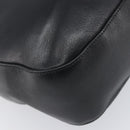 BALLY Shoulder Bag Leather Black Gold Auth 202700V-13