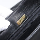 BALLY Shoulder Bag Leather Black Gold Auth 202700V-16