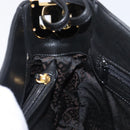 BALLY Shoulder Bag Leather Black Gold Auth 202700V-19