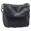 BALLY Shoulder Bag Leather Black Gold Auth 202700V-2
