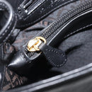 BALLY Shoulder Bag Leather Black Gold Auth 202700V-22