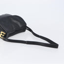 BALLY Shoulder Bag Leather Black Gold Auth 202700V-7