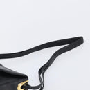 BALLY Shoulder Bag Leather Black Gold Auth 202700V-8