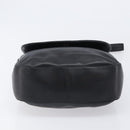 BALLY Shoulder Bag Leather Black Gold Auth 202700V-9