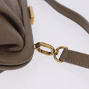 BALENCIAGA Cloud XS Shoulder Bag Leather Beige Gold 618895 Auth 202701V-17