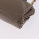 BALENCIAGA Cloud XS Shoulder Bag Leather Beige Gold 618895 Auth 202701V-19