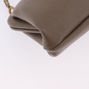 BALENCIAGA Cloud XS Shoulder Bag Leather Beige Gold 618895 Auth 202701V-20