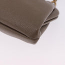BALENCIAGA Cloud XS Shoulder Bag Leather Beige Gold 618895 Auth 202701V-21