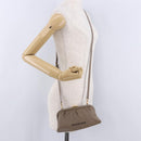BALENCIAGA Cloud XS Shoulder Bag Leather Beige Gold 618895 Auth 202701V-27