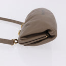 BALENCIAGA Cloud XS Shoulder Bag Leather Beige Gold 618895 Auth 202701V-4