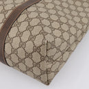 GUCCI GG Supreme Tote Bag PVC Beige Auth 202702-14