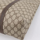 GUCCI GG Supreme Tote Bag PVC Beige Auth 202702-16