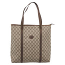 GUCCI GG Supreme Tote Bag PVC Beige Auth 202702-13