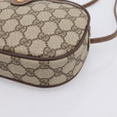 GUCCI GG Supreme Web Sherry Line Bag PVC Beige Gold 007 58 6112 Auth 202703-14