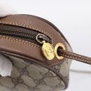 GUCCI GG Supreme Web Sherry Line Bag PVC Beige Gold 007 58 6112 Auth 202703-10
