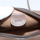GUCCI GG Supreme Web Sherry Line Bag PVC Beige Gold 007 58 6112 Auth 202703-18