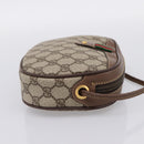 GUCCI GG Supreme Web Sherry Line Bag PVC Beige Gold 007 58 6112 Auth 202703-4