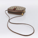 GUCCI GG Supreme Web Sherry Line Bag PVC Beige Gold 007 58 6112 Auth 202703-7