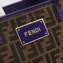 FENDI Zucca Canvas Tote Bag Black Brown Auth 202705-14