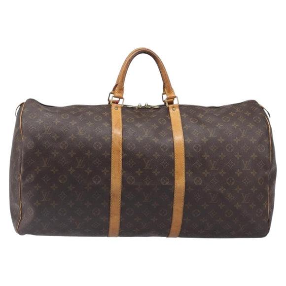 LOUIS VUITTON Monogram Keepall 60 Boston Bag M41422 LV Auth 202706