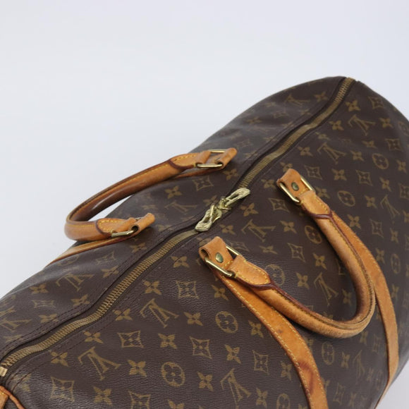 LOUIS VUITTON Monogram Keepall 60 Boston Bag M41422 LV Auth 202706