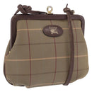Burberrys Nova Check Shoulder Bag Canvas Beige Gold Auth 202710-1