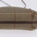 Burberrys Nova Check Shoulder Bag Canvas Beige Gold Auth 202710-7