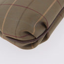 Burberrys Nova Check Shoulder Bag Canvas Beige Gold Auth 202710-16