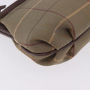 Burberrys Nova Check Shoulder Bag Canvas Beige Gold Auth 202710-18