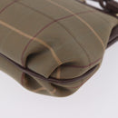 Burberrys Nova Check Shoulder Bag Canvas Beige Gold Auth 202710-19