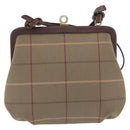 Burberrys Nova Check Shoulder Bag Canvas Beige Gold Auth 202710-2