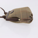 Burberrys Nova Check Shoulder Bag Canvas Beige Gold Auth 202710-5