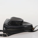 GUCCI Bamboo Shoulder Bag Patent Leather Black Silver 003 2113 0127 Auth 202711-3