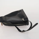 GUCCI Bamboo Shoulder Bag Patent Leather Black Silver 003 2113 0127 Auth 202711-7