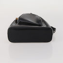 GUCCI Bamboo Shoulder Bag Patent Leather Black Silver 003 2113 0127 Auth 202711-5