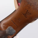 LOUIS VUITTON Monogram Cherry Mule Sandals 36 Marron LV Auth 202717-10
