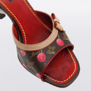 LOUIS VUITTON Monogram Cherry Mule Sandals 36 Marron LV Auth 202717-11