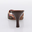 LOUIS VUITTON Monogram Cherry Mule Sandals 36 Marron LV Auth 202717-17