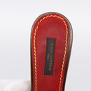 LOUIS VUITTON Monogram Cherry Mule Sandals 36 Marron LV Auth 202717-22