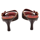 LOUIS VUITTON Monogram Cherry Mule Sandals 36 Marron LV Auth 202717-3
